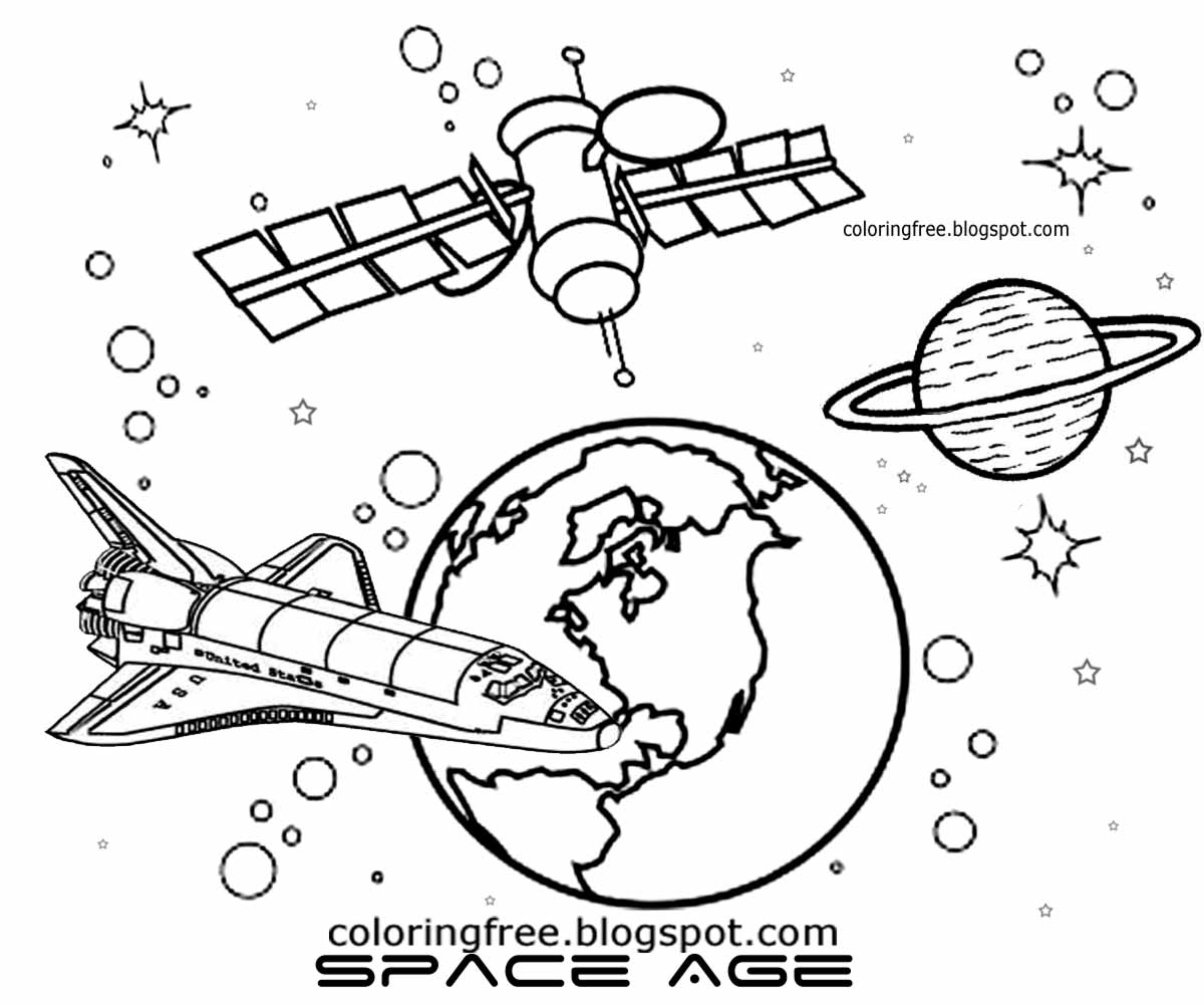 nasa coloring pages for kids - photo #17