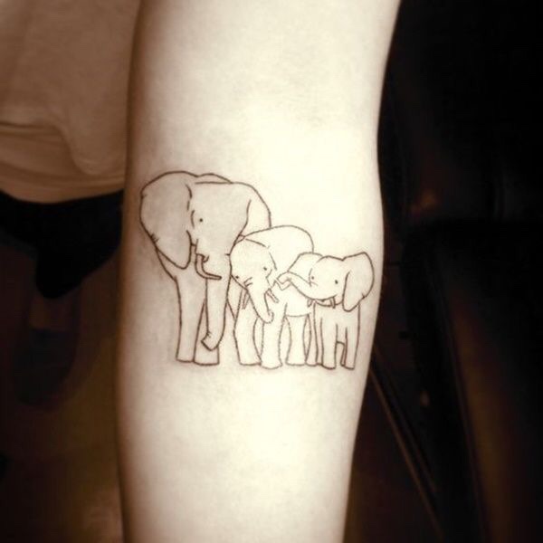 Tatuagens femininas de elefante Tatuagens femininas de elefante