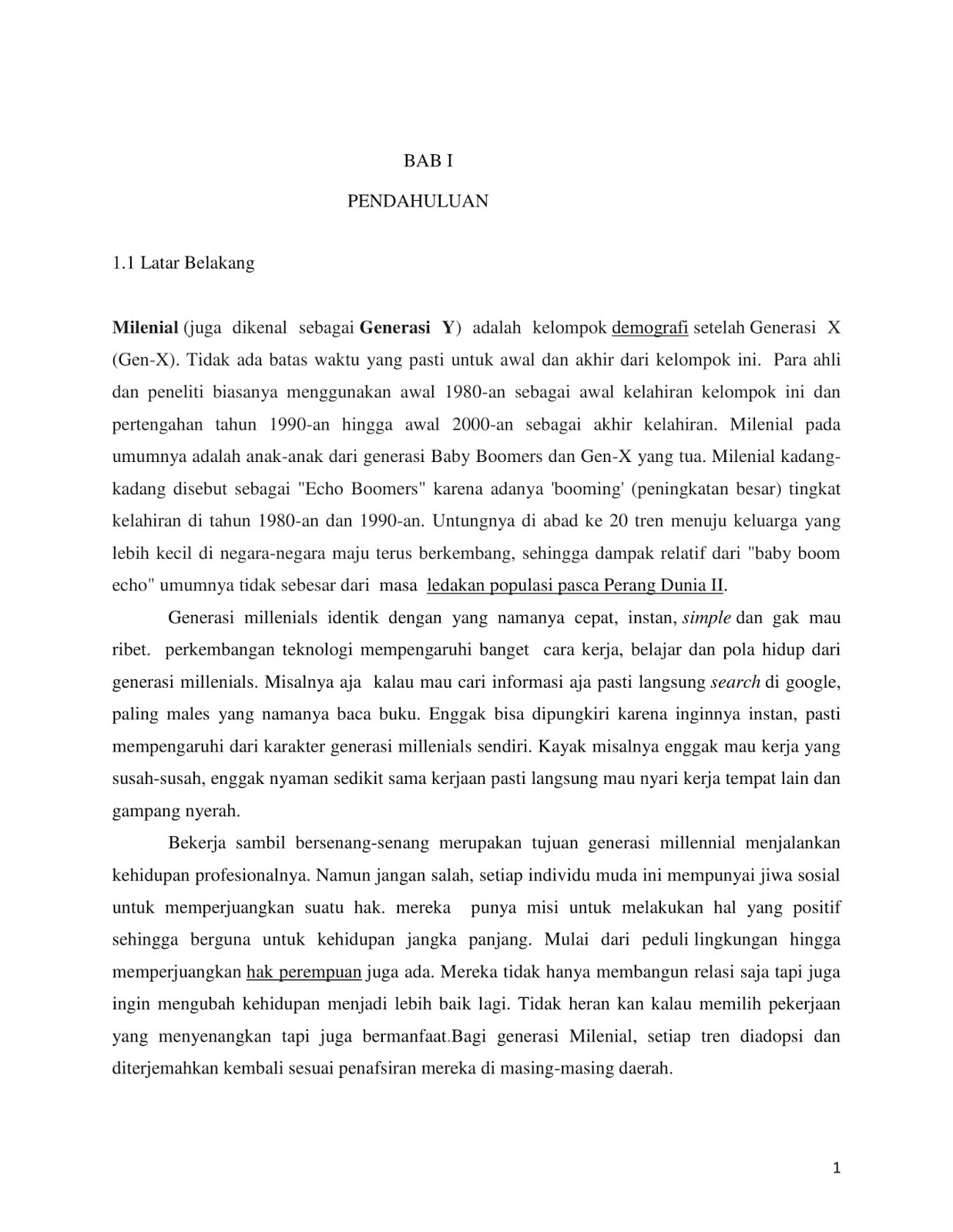 Yere77fs Makalah Budaya Kerja Generasi Milenial