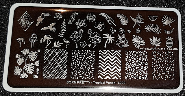 Stamping Plate Born Pretty Store Tropical Punch L002 Stamping-Plate-Born-Pretty-Store-Tropical-Punch-L002