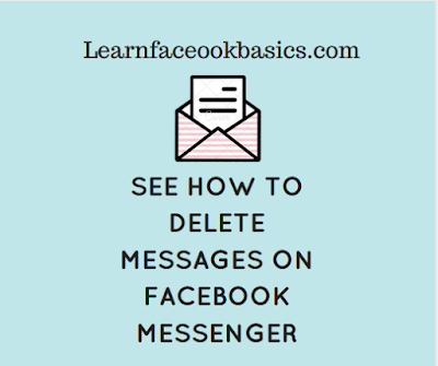 See how to delete Messages on FB messenger