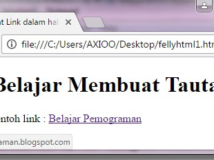 Cara Membuat Link pada Halaman HTML