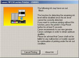 Cara Mengatasi Error Printer E13 MP258 dan Printer iP2770