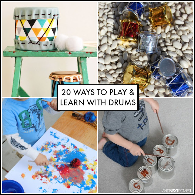 20 Ways to Play & Learn with Drums {Music Activities for Kids} And