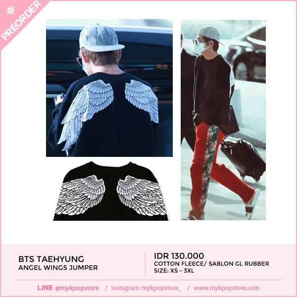 bts v wings sweater
