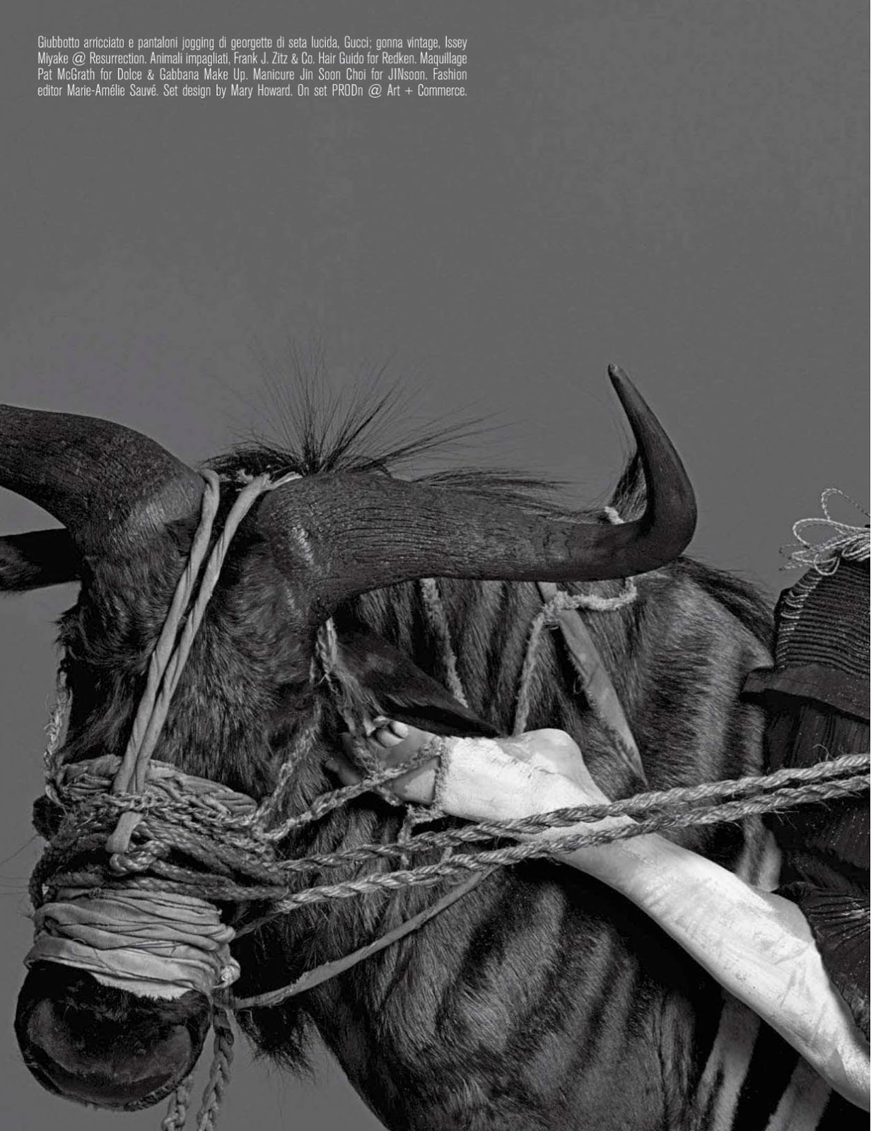 abracadabra: saskia de brauw by steven meisel for vogue italia march