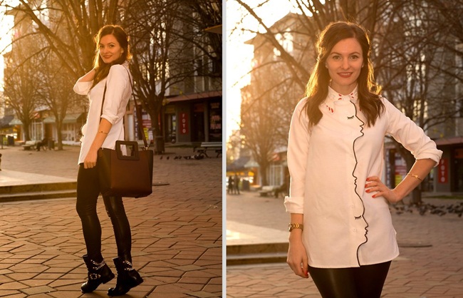 http://lookbook.nu/user/1163703-Caterina-R Romwe 2015 Autumn White Long Sleeve Hand Collar Embroidered Blouse