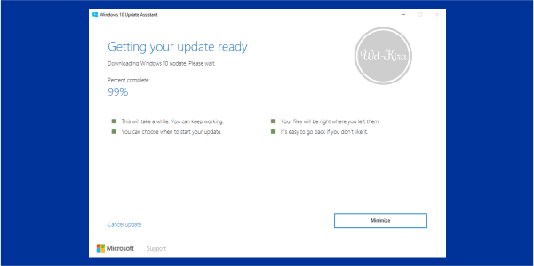 Wd-Kira, How to update windows 10 fall creators, how to easy installing update windows 10, cara update software windows 10 fall creator, windows 10 fall creators update, Windows 10 Iso, Online update