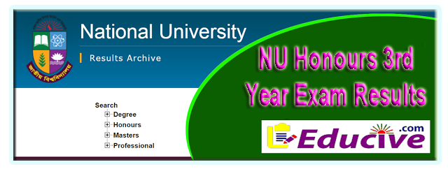 NU Honours 3rd year exam results