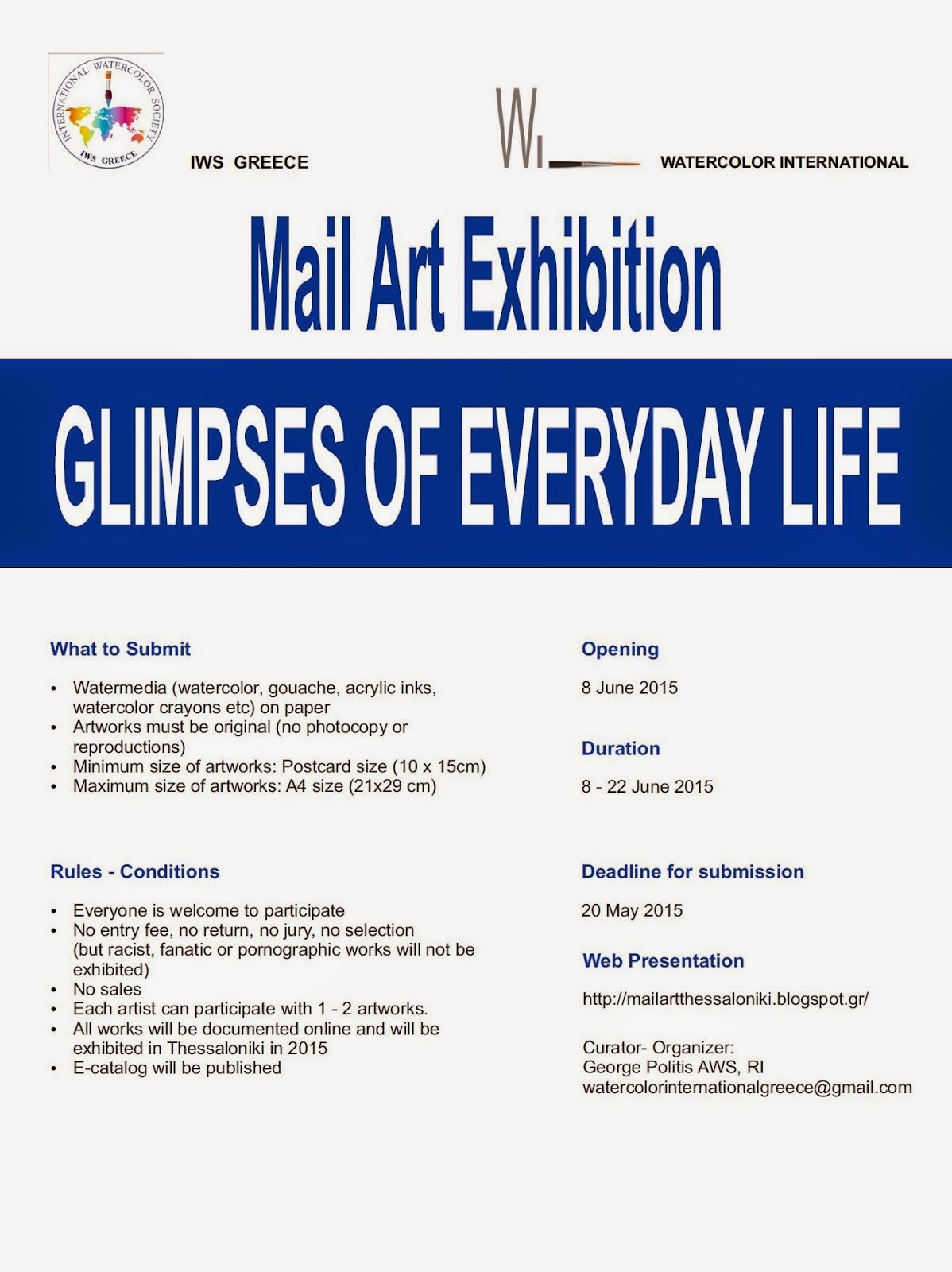 Mail Art Exhibition Poster