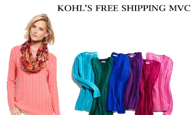 Kohls free shipping mvc