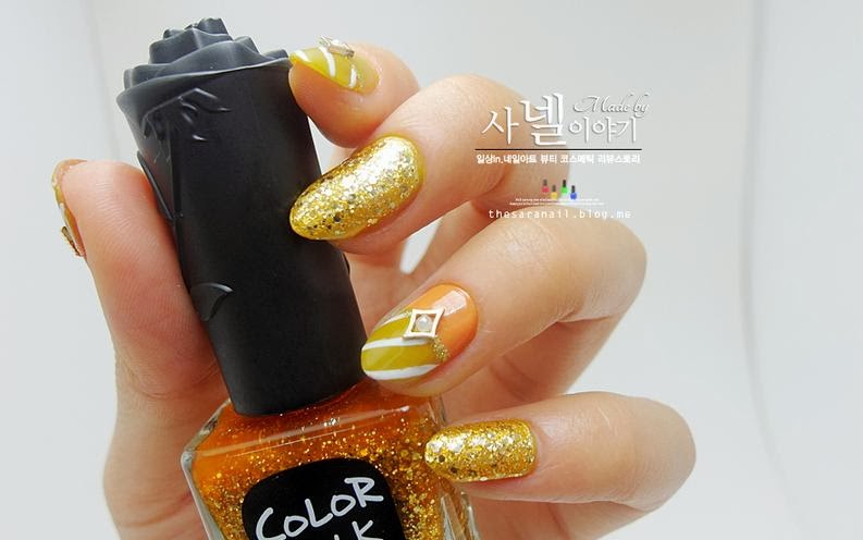 fall yellow nail color