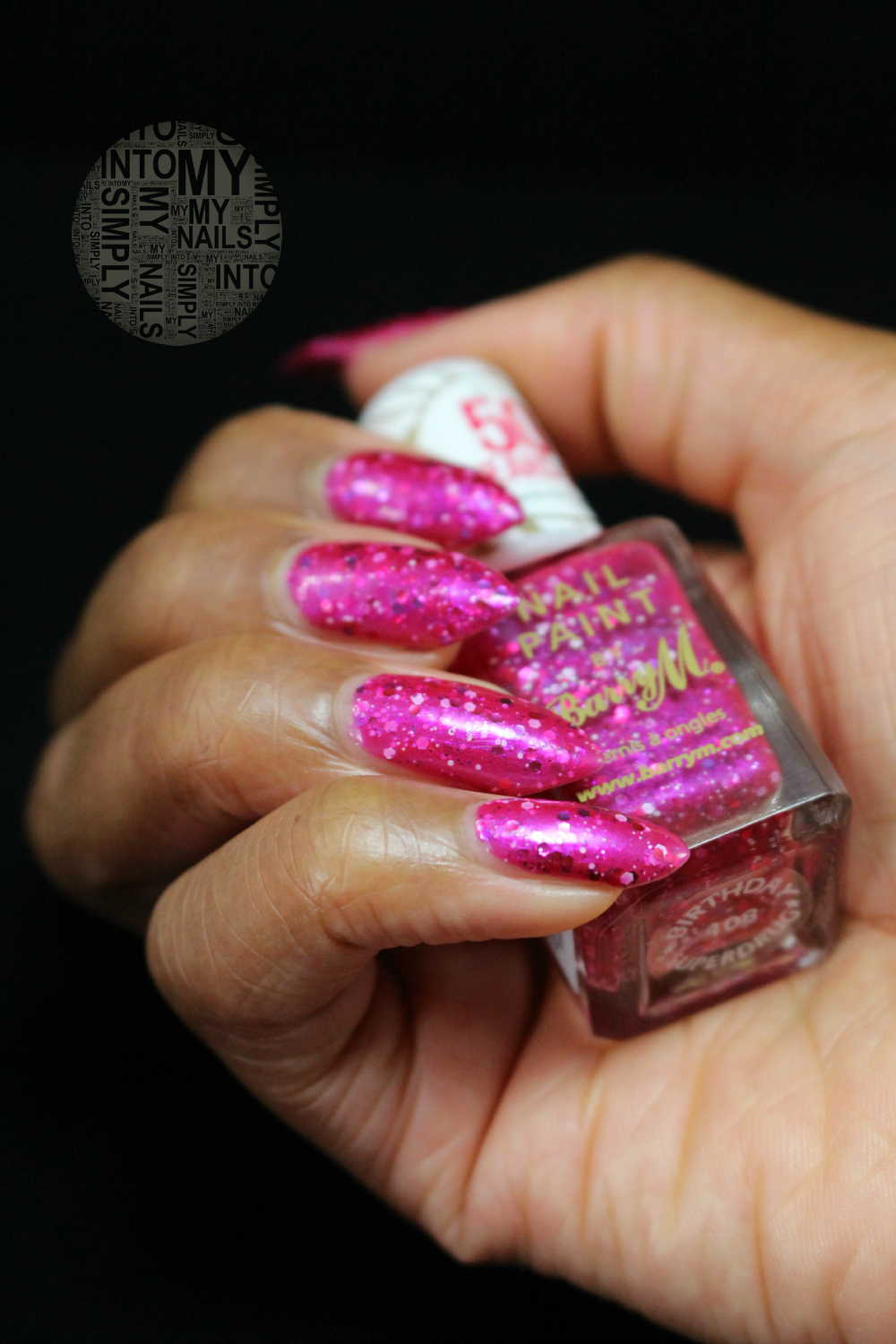 Barry M 50 Years of Superdrug Birthday Pink Glitter Simply Into My NAILS