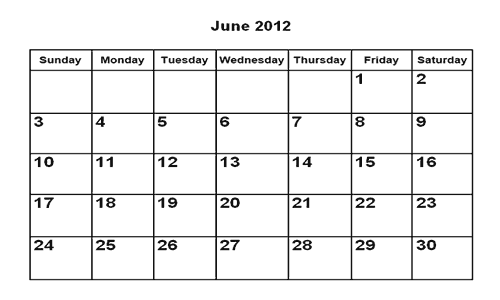 Have you laughed today ?: Calendar iunie 2012