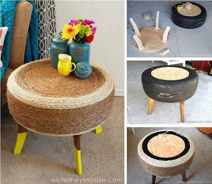 DIY Tyre Table - DIY Craft Projects
