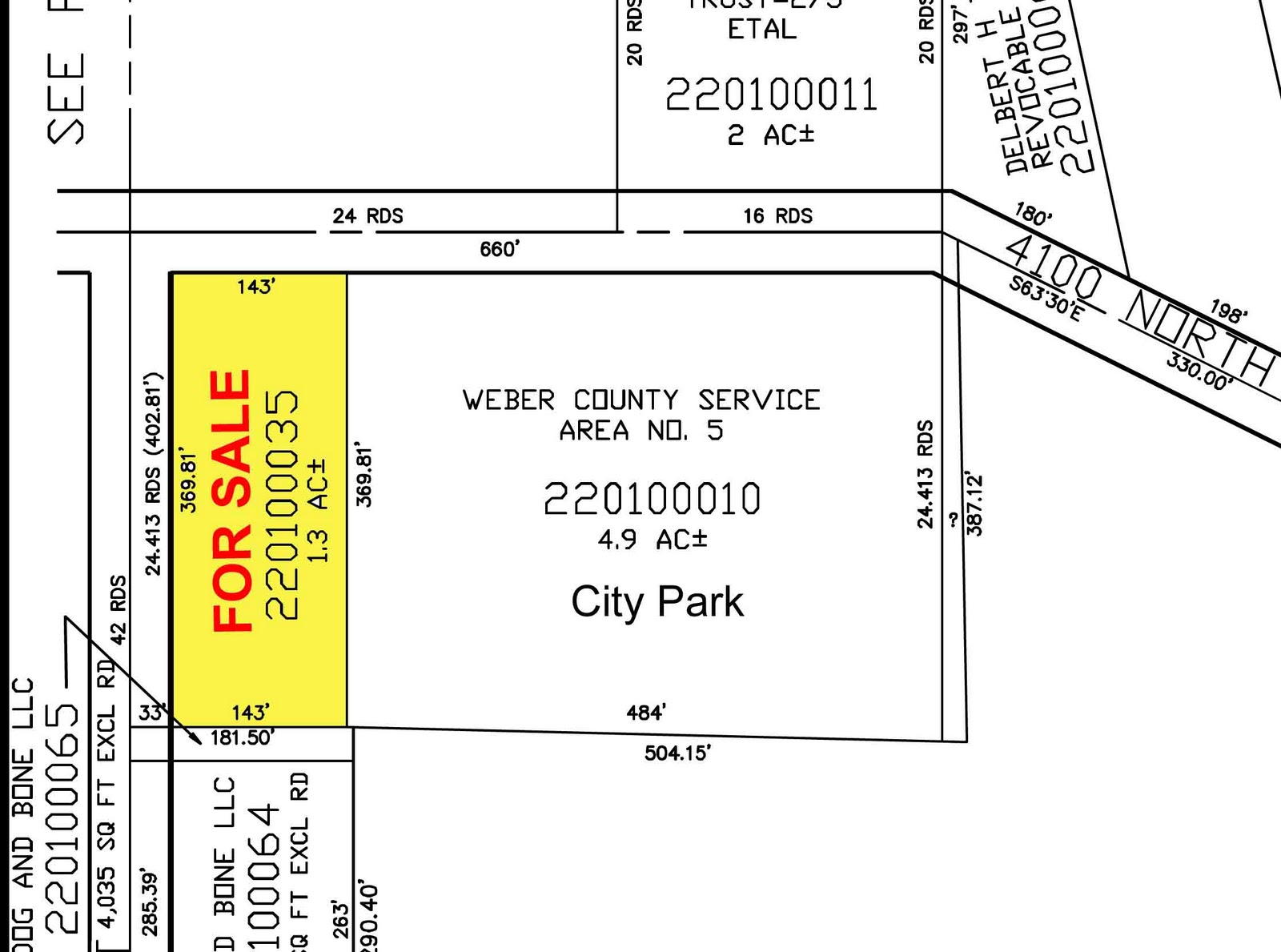 Ogden Insights FOR SALE 1.3 Acre Potential Commercial Zoned Lot