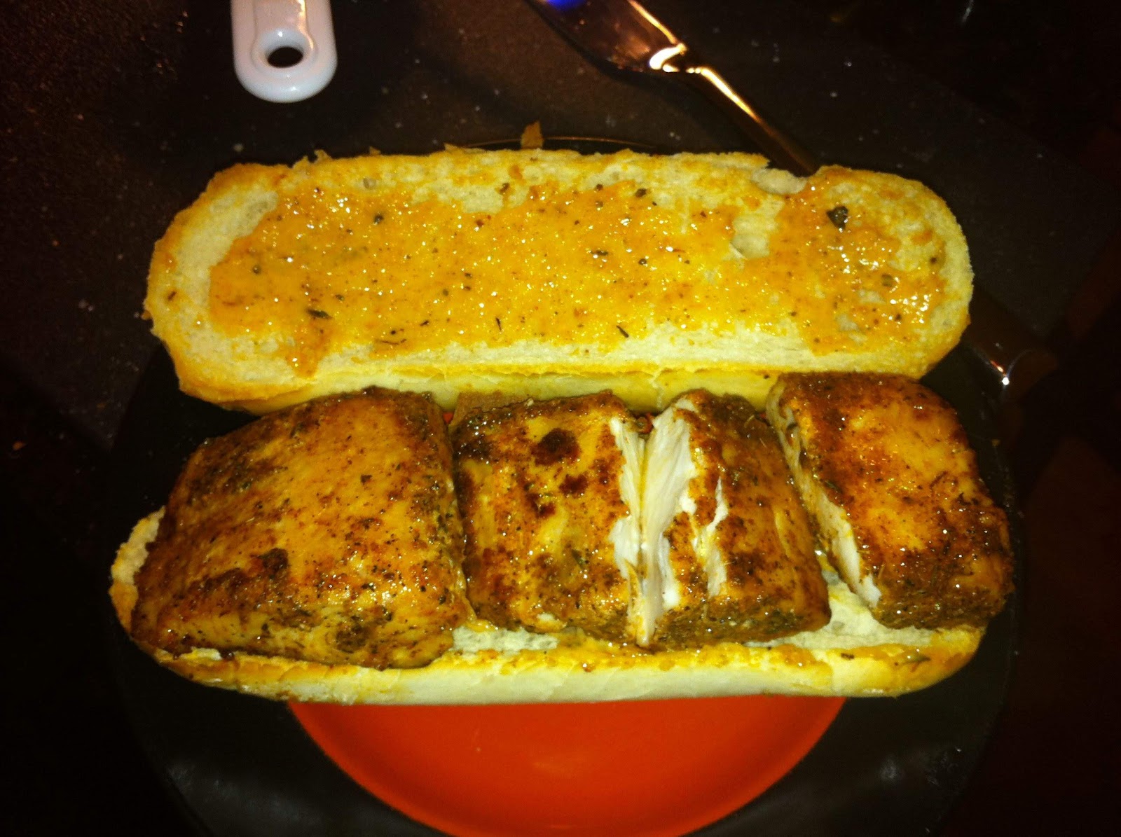 Balls and Pie Cajun Mahi Mahi Sandwich