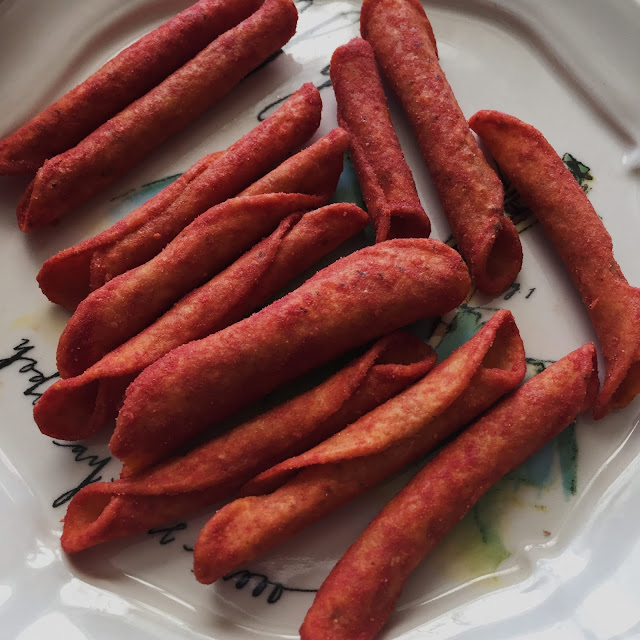 Trader Joe's Rolled Corn Tortilla Chips Chili & Lime Flavored