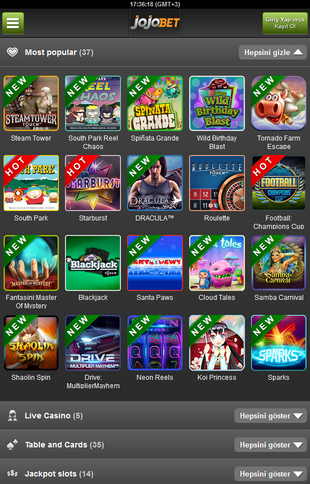 Jojobet Casino Mobile Jojobet Casino Mobile Screen
