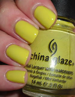 Imperfectly Painted: China Glaze Electric Pineapple