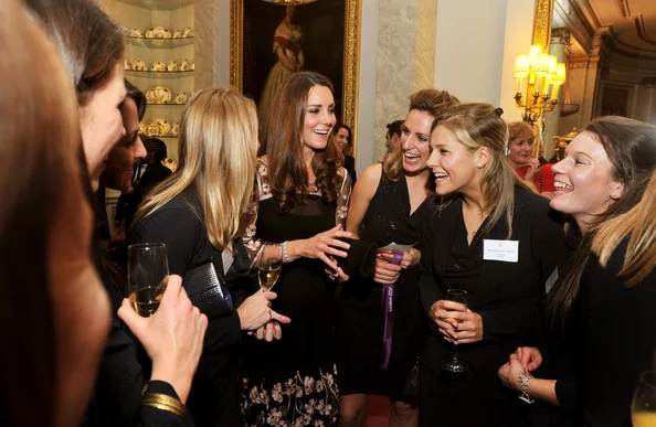 Queen Elizabeth and Catherine, Duchess of Cambridge attended the reception held for Team GB Olympic