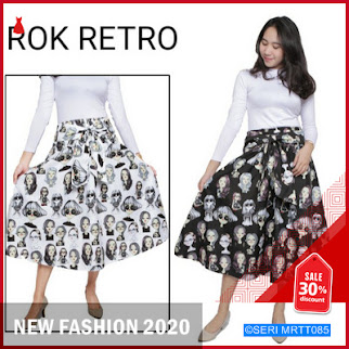MRTT085R113 ROK WANITA ROK RETRO VINTAGE Keren BMGShop