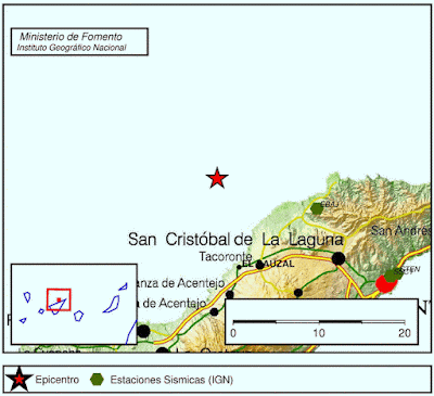 Terremoto noroeste, El Sauzal, Tenererife