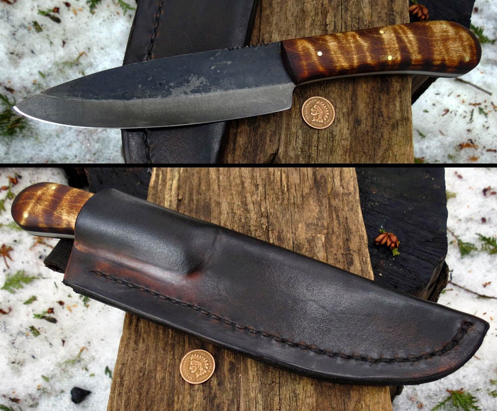 ML Knives Blog The Frontier style belt knife and tooled leather