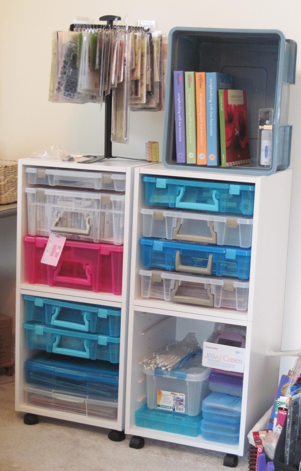 To Cut or Color Scrapbook Storage