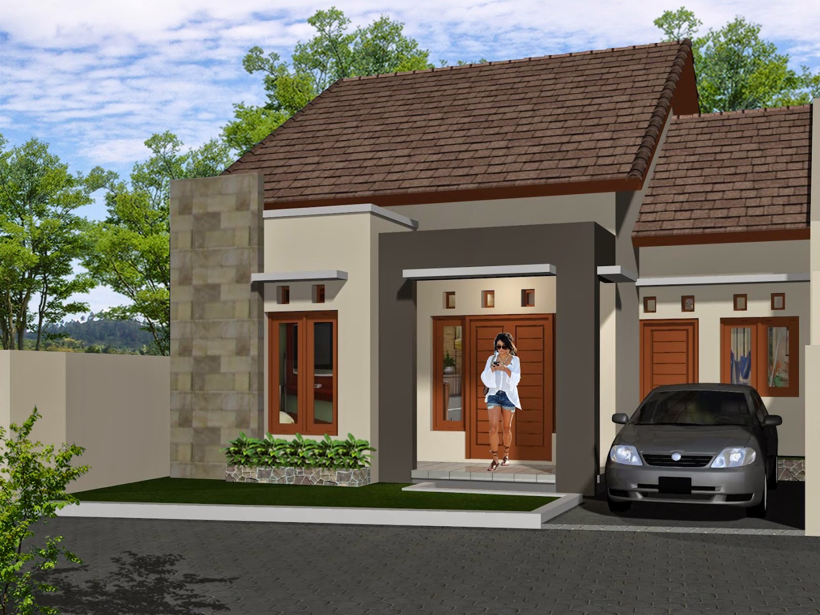 Gambar Rumah  Minimalis Satu  Lantai  Terbaru 2019 Desain  