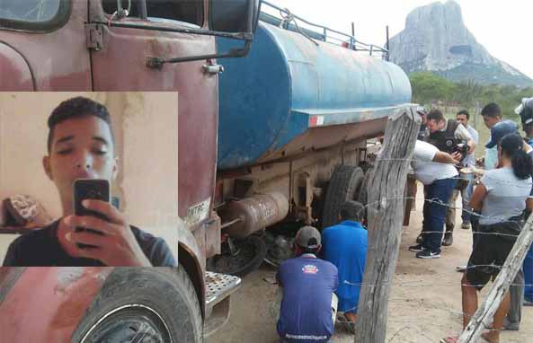 Jovem de 17 anos morre em trágico acidente envolvendo moto e caminhão pipa Jovem de 17 anos morre em trágico acidente envolvendo moto e caminhão pipa