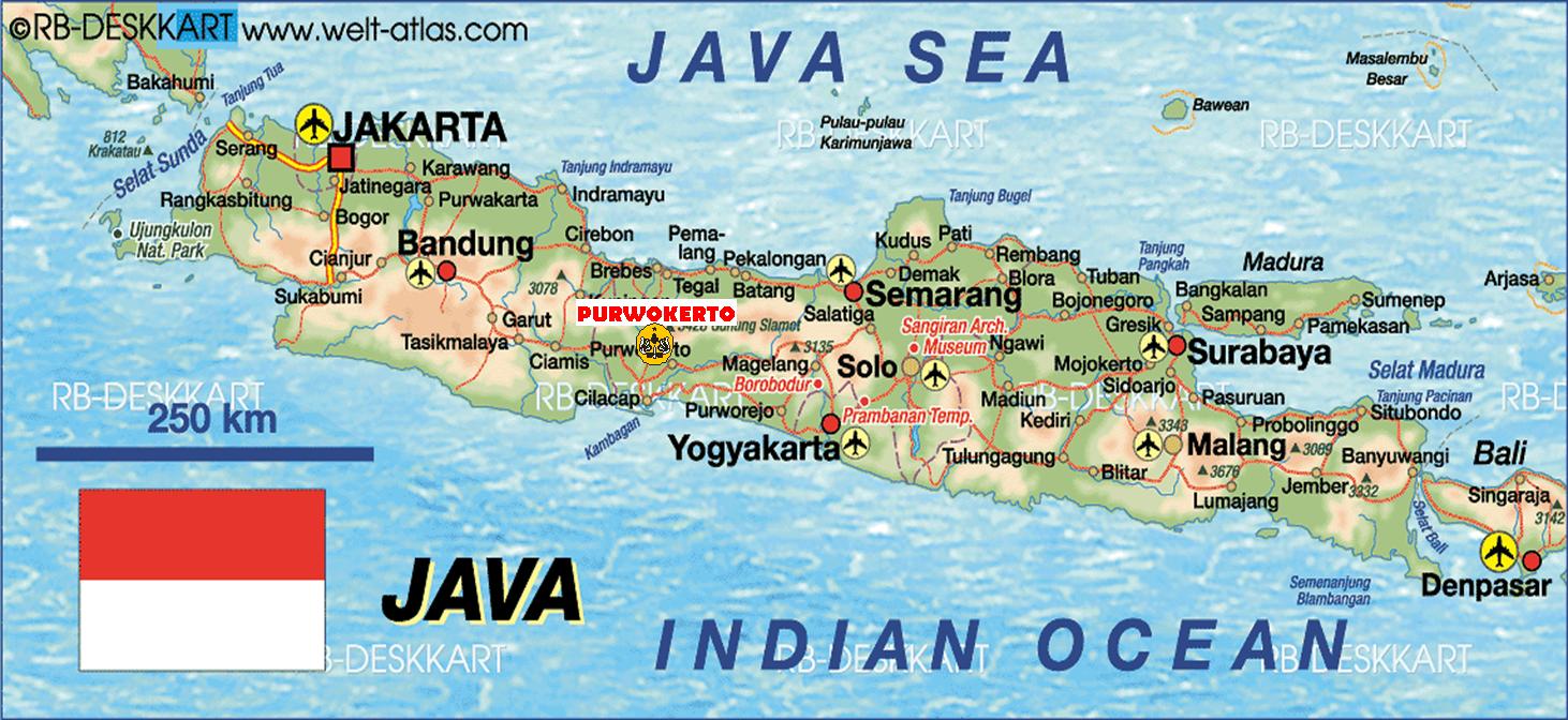 Peta Jawa Peta Pulau Jawa