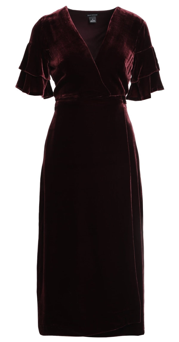 club monaco burgundy dress