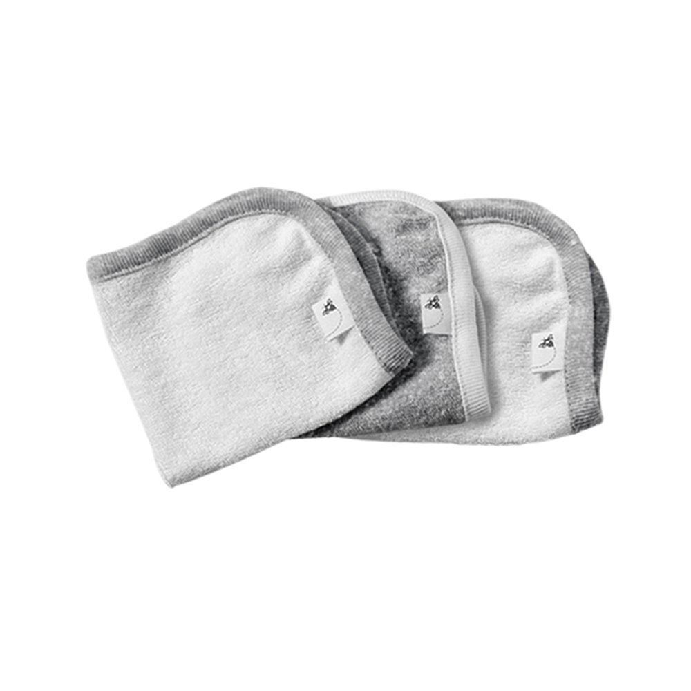 Burt's Bees Baby Set of 3 Washcloths, 100 Organic Cotton (Heather