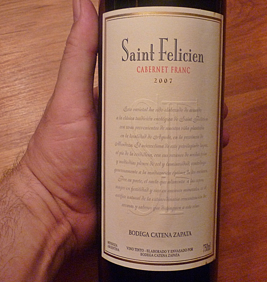 Argentina´s Wines Revisited by Miguel Saint Felicien, Franc