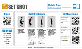 The PhysEder: Basketball QR Code Posters