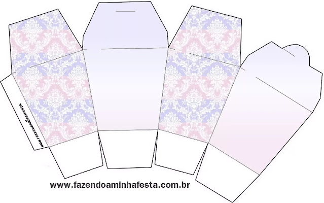 Light Blue, Lilac and Pink: Free Printable Quinceanera Boxes. Light Blue, Lilac and Pink: Free Printable Quinceanera Boxes.