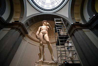 Michelangelo's David gets expensive clean-up Michelangelo's David gets expensive clean-up