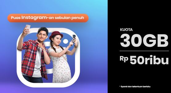 Cara Paket Kuota Instaloop 30 Gb 30 Hari Rp50rb Cara Paket Kuota 2018