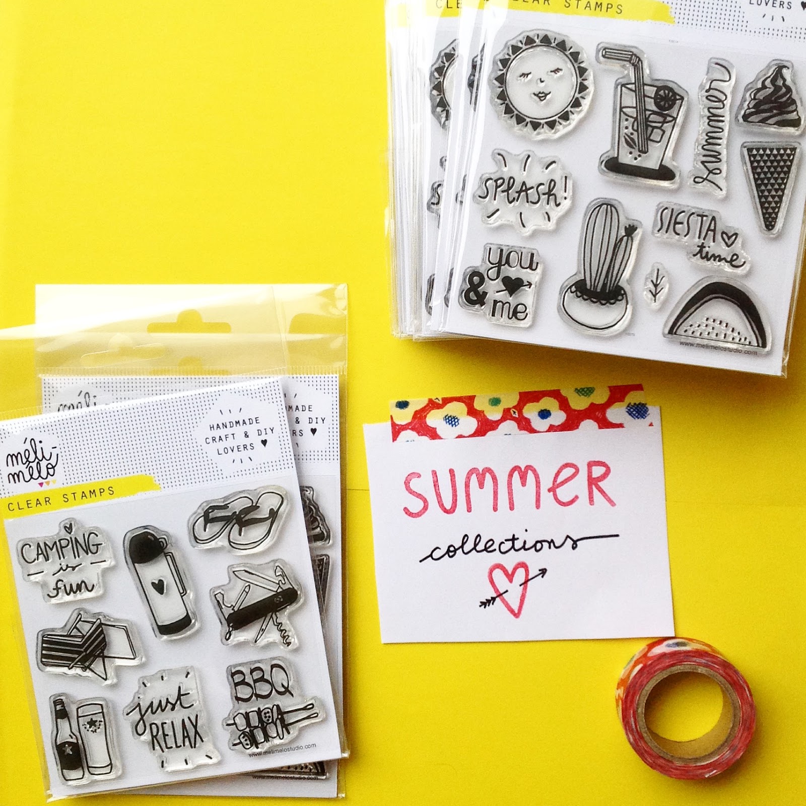 mélimélo studio Clear stamps NEW summer collections available ♥