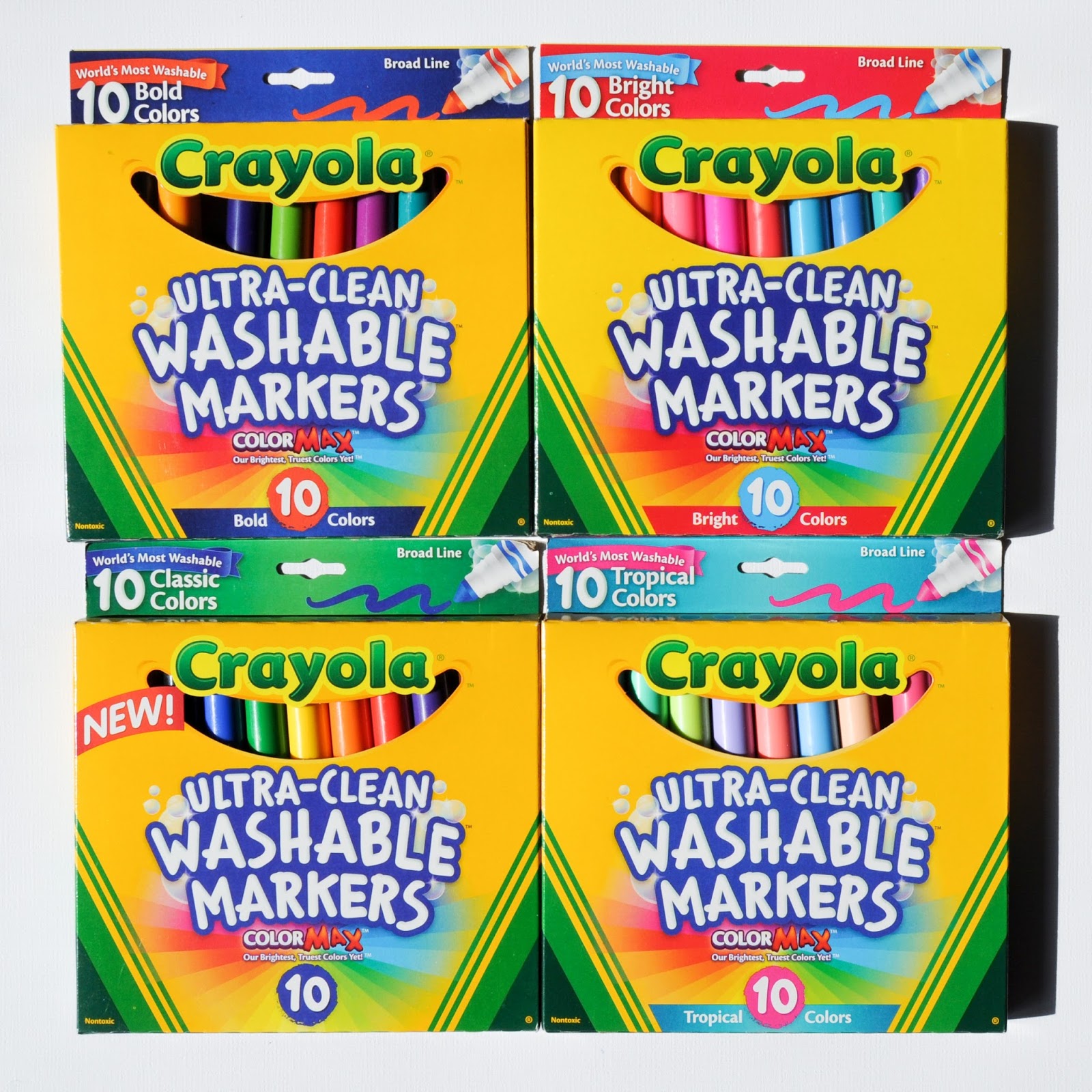 Crayola Ultra Clean Washable Markers Color Max What S Inside The Box Jenny S Crayon Collection