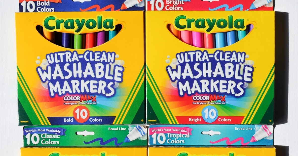 Crayola UltraClean Washable Markers Color MAX What's Inside the Box