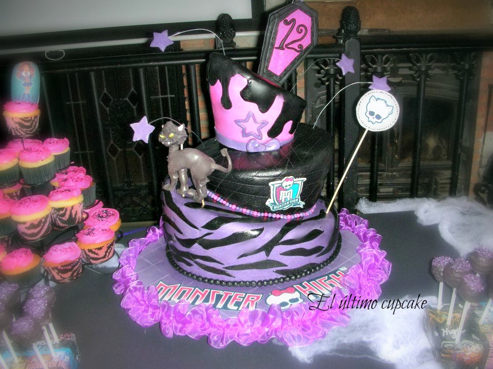 El último cupcake: Dulces delicias: Tarta Monster High