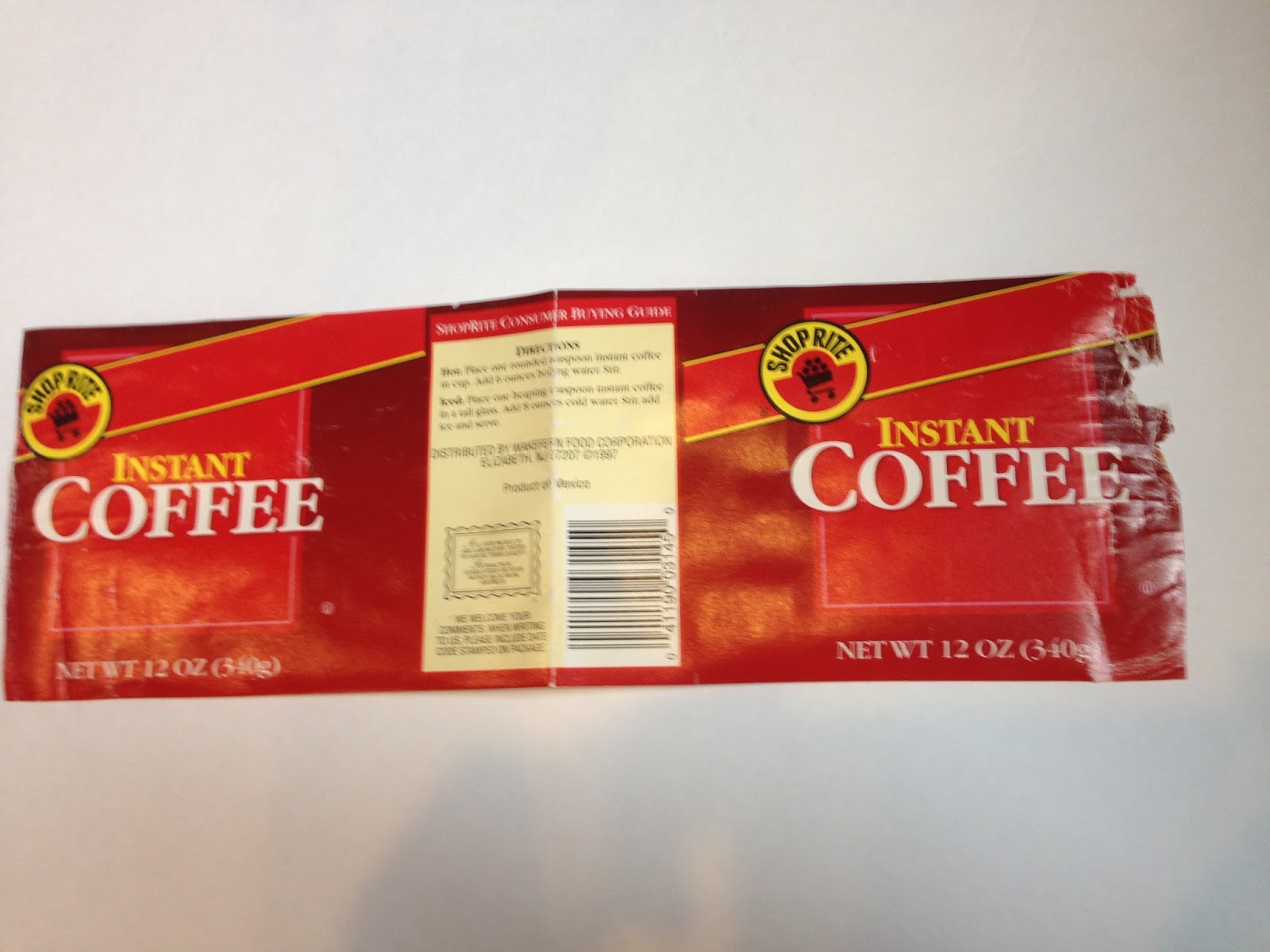 Memorabilia ShopRite Coffee