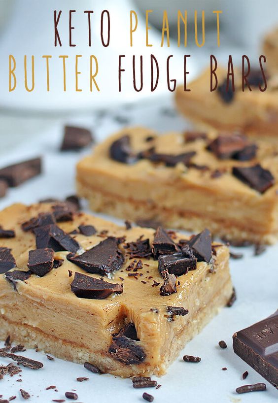 Keto Peanut Butter Fudge Bars Recipe Joki's Kitchen