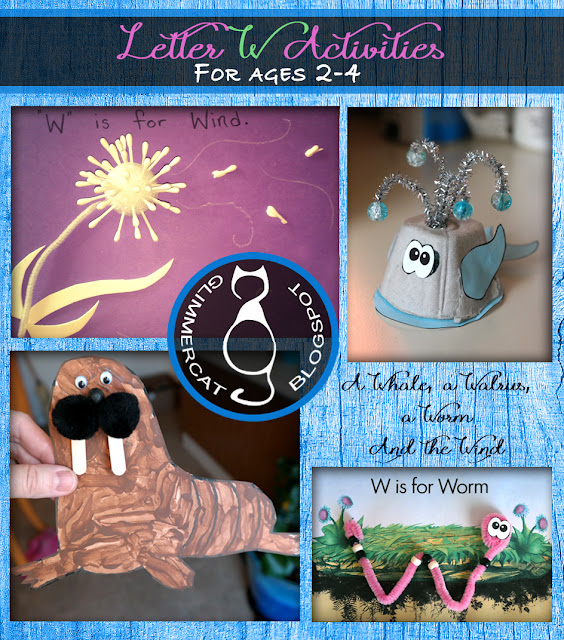 Glimmercat Education: Letter W Activities for Ages 2-4