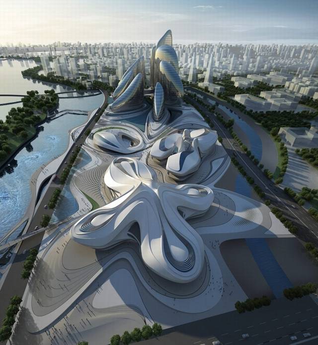 Zaha Hadid Architects (ZHA) have unveiled an ambitious cultural complex, which began to take shape in October after the project broke ground in the heart of Changsha, China. In true Hadid-fashion, the Changsha Meixihu International Culture & Arts Center defines itself by extreme sinuous curves that radiate from each of the three independent structures and links them to a pedestrianized landscape that offers a “strong urban experience”, forming what they hope to be a global destination for theater and art.
