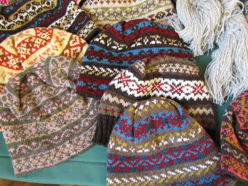 Fair Isle Fair Isle Crafts Knitwear & Knitting table display for