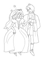 דפי צביעה נסיך ונסיכה