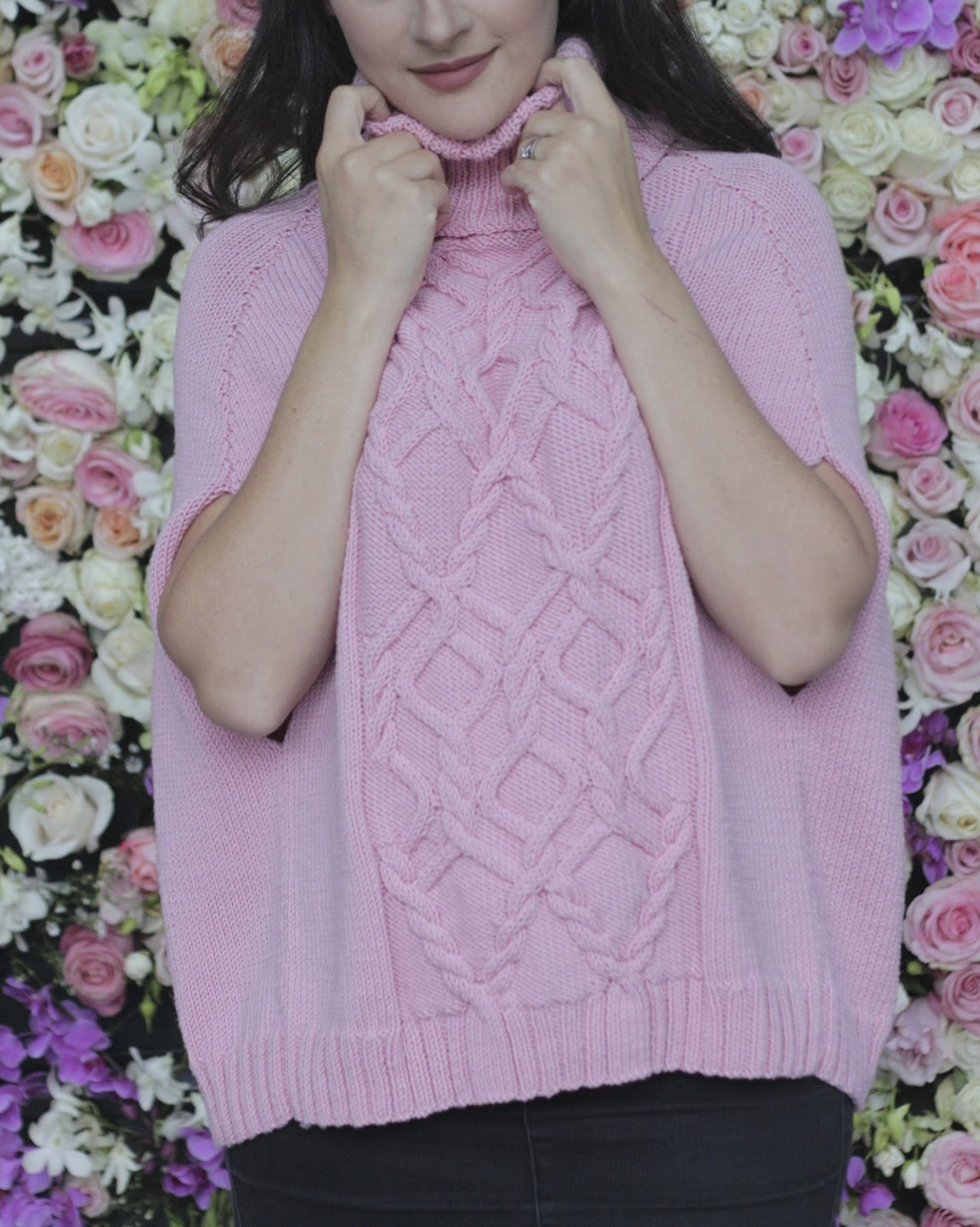 JuliaBobbin: The Knitted Sweater Cape by Cleckheaton Patterns